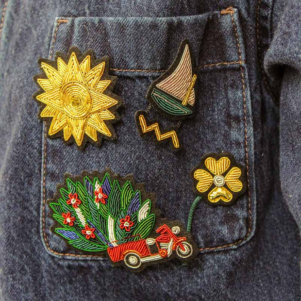 Broche brodée - Taxi Brousse - Macon&Lesquoy