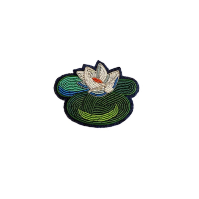 Broche brodée - Nymphéa - Macon&Lesquoy