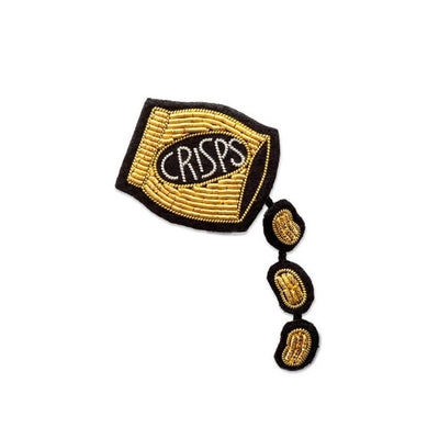 Broche brodée - Chips - Macon Lesquoy