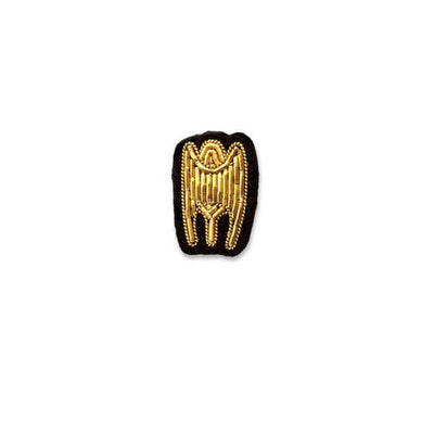 Broche brodée - Dent en Or - Macon et Lesquoy