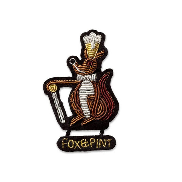 Broche brodée - Fox and Pint - Macon Lesquoy