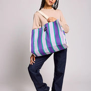 Cabas Rayé Violet - 10 ans - Hindbag
