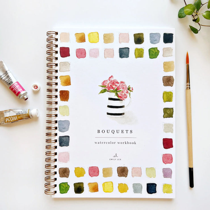 Cahier d'Aquarelles Bouquet - Emily Lex Studio