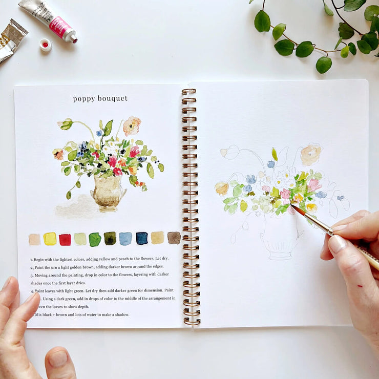 Cahier d'Aquarelles Bouquet - Emily Lex Studio