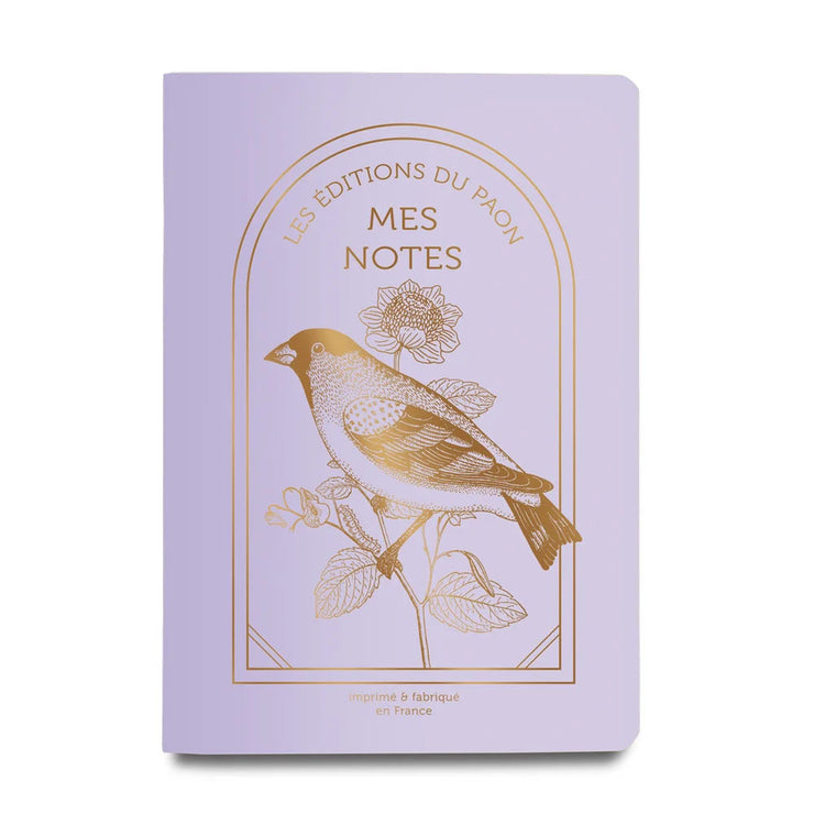 Cahier Lignés - Moineau - Les éditions du Paon