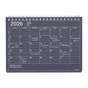 Calendrier Mensuel 2026 Noir S - MARK'S