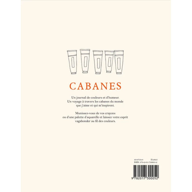 Carnet de coloriage - Cabanes - Zoé de las Cases