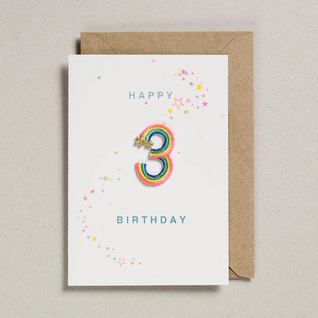 Carte d’Anniversaire Patch 3 Ans - Petra Boase