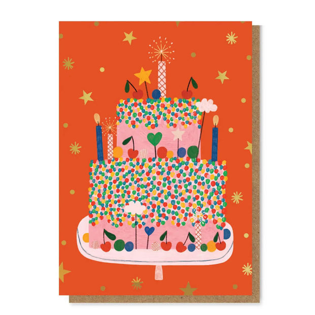 Carte DOREE CELEBRATION CAKE - Daria Solak Illustrations