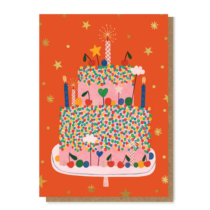 Carte DOREE CELEBRATION CAKE - Daria Solak Illustrations