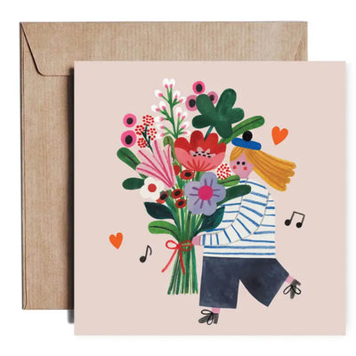 Carte FLOWER GIRL - Daria Solak Illustrations