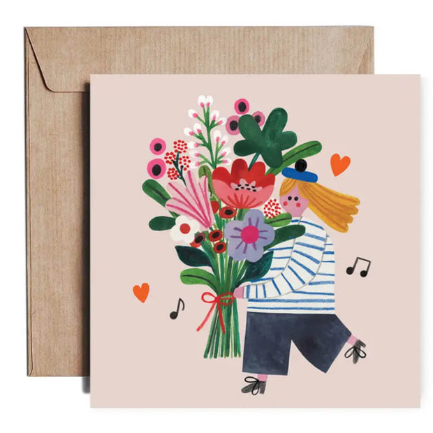 Carte FLOWER GIRL - Daria Solak Illustrations