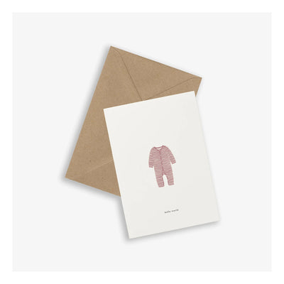 Carte «  Hello World » Rouge - Kartotek