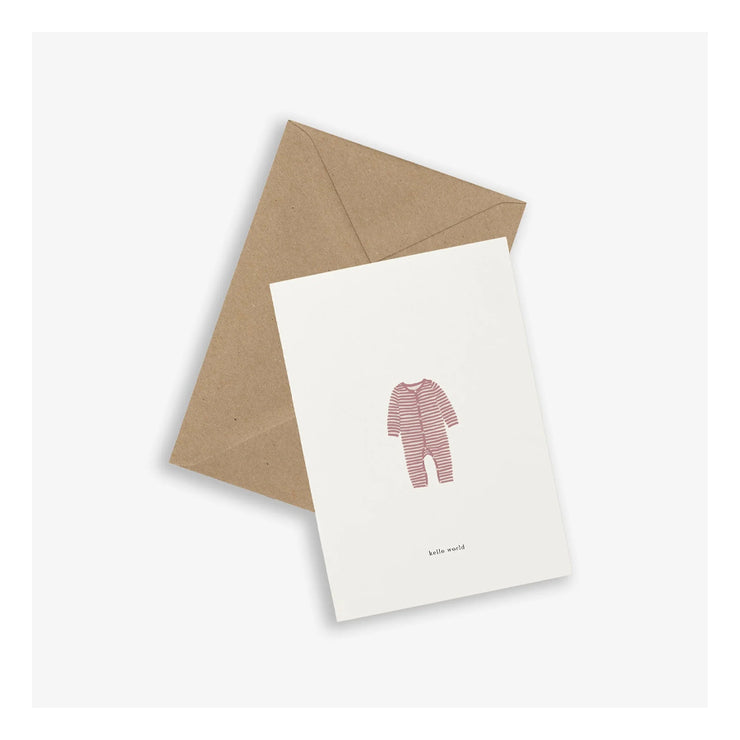 Carte «  Hello World » Rouge - Kartotek