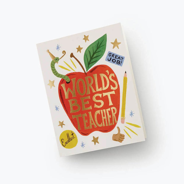 Carte World’s Best Teacher - Rifle Paper & Co