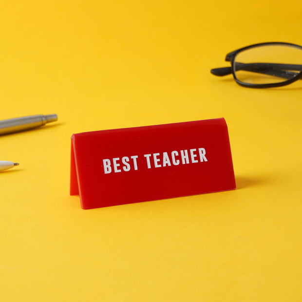 Panneau de Bureau - Best Teacher