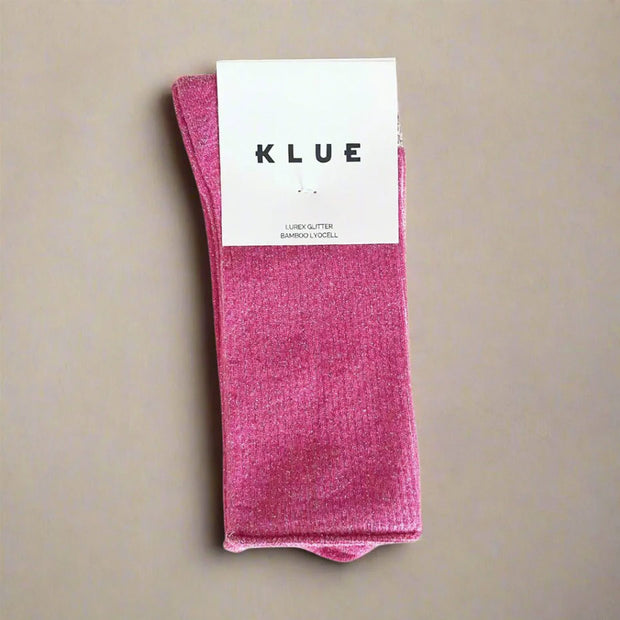 Chaussettes à Paillettes fuschia - Klue