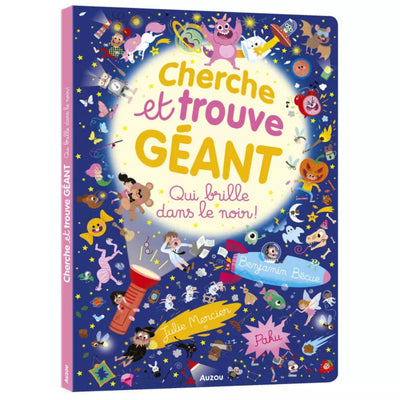 Livre cherche et trouve géant qui brille dans la nuit - Auzou