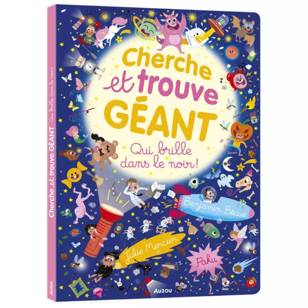 Livre cherche et trouve géant qui brille dans la nuit - Auzou