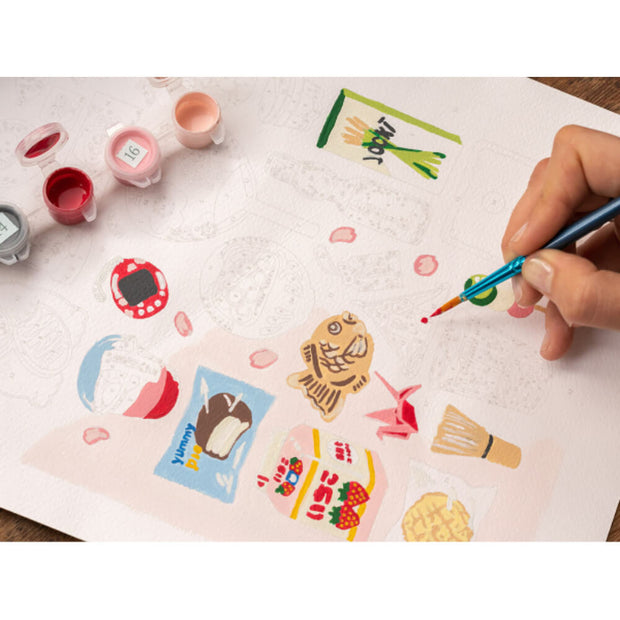 Kit de Peinture au Numéro - Week-end à Tokyo par Yuzu and Mikan - La Petite Epicerie