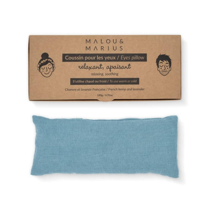 Coussin Relaxant Pour Les Yeux - Bleu Canard - Malou & Marius