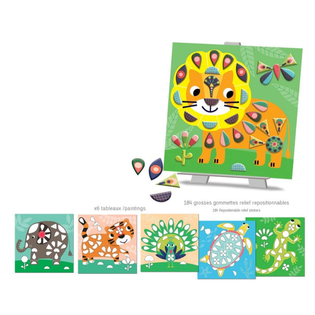 Gommettes repositionnable- "Dans ma Savane" - Crealign