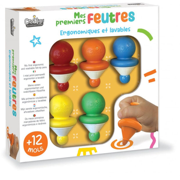 Mes premiers feutres ergonomiques et lavables - Crealign