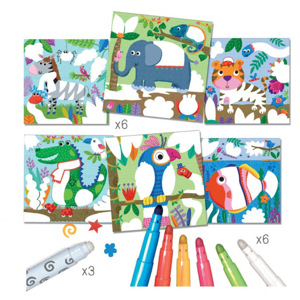 Coloriage magique - Les Animocolo - Crealign