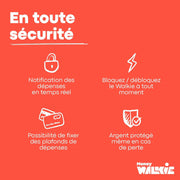 Porte-Monnaie Sans Contact - POP Rose - Money Walkie