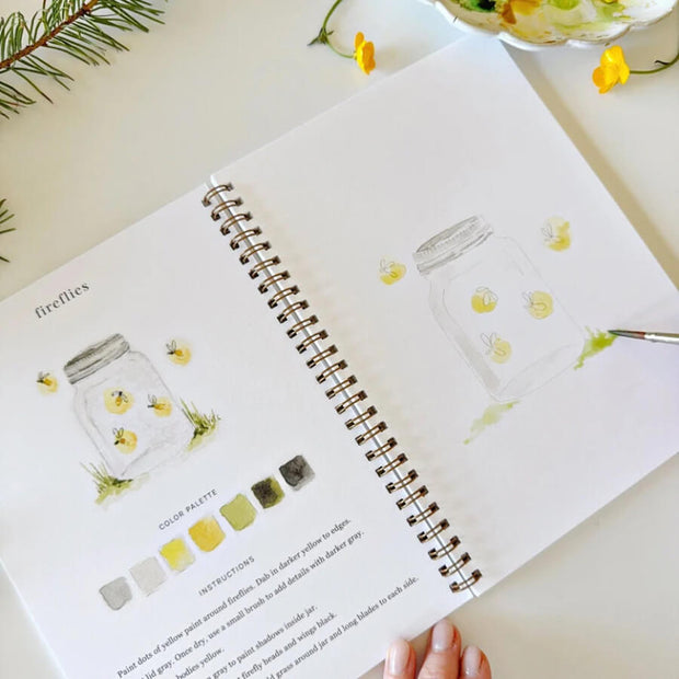 Cahier d'aquarelle Camping - Emily Lex Studio