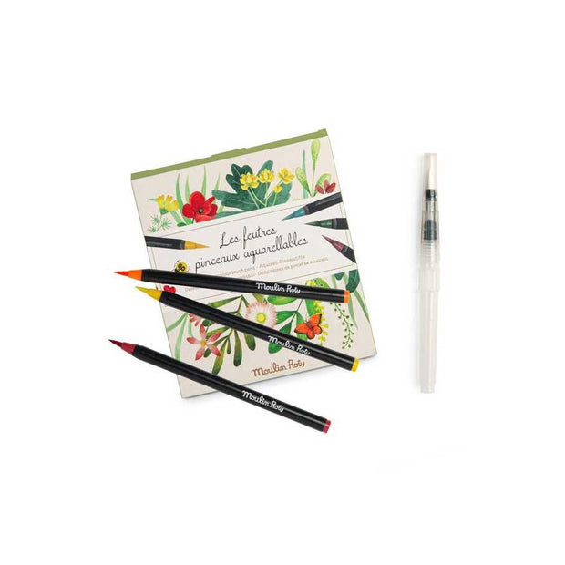 Les feutres pinceaux aquarellables - Moulin Roty