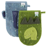 Gants de toilette dino et éléphant - Trixie