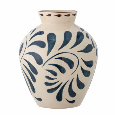 Heikki Vase, Blue, Grès - Bloomingville