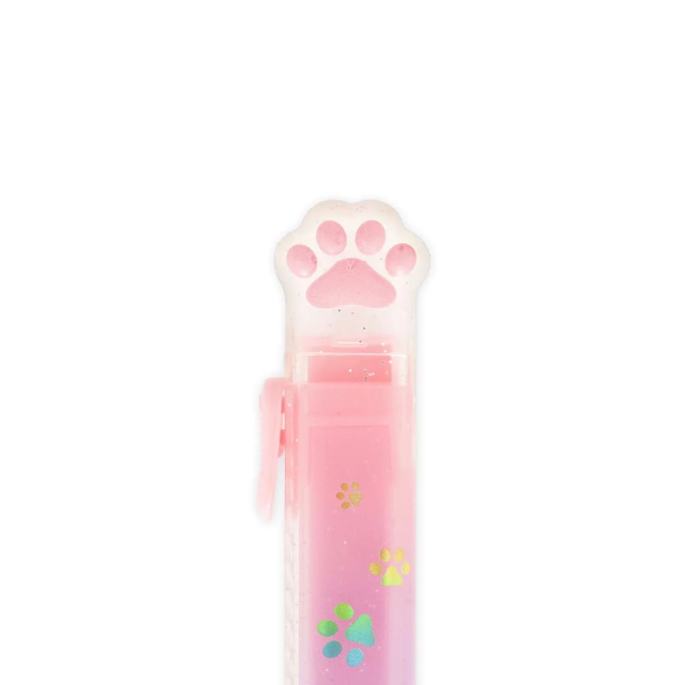 Lot De 4 Gommes Rétractables Mignonnes Patte De Chat - Effaceur Fantaisie Pour Enfants, École, Bureau - Couleurs Assorties