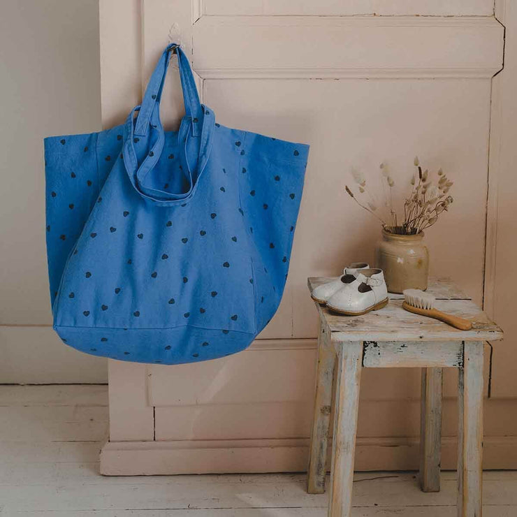 Sac cabas Elisa coeur bleu grec - Rose In April
