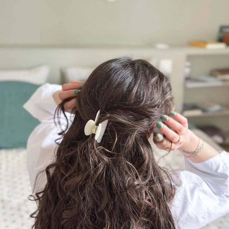 Pince à cheveux Nacre Moyen - Bachca