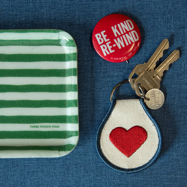 Porte clé Patch Coeur - Three Potato Four