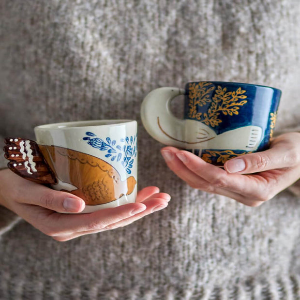 Hezha Tasse Nature Grès - Bloomingville