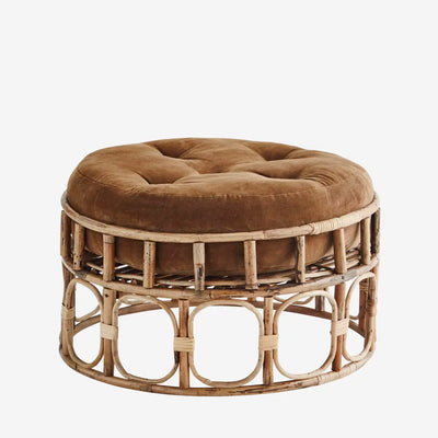Pouf en Bambou - Marron - Madam Stoltz