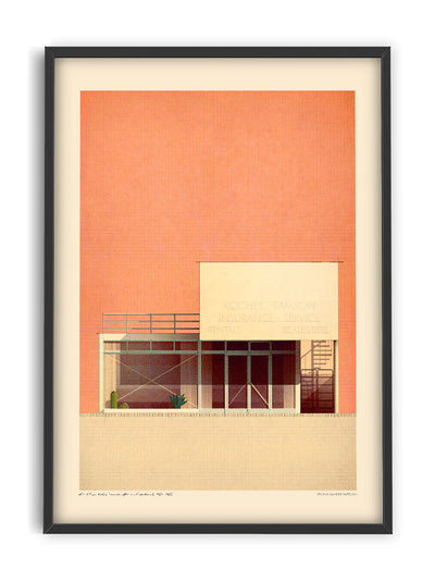 Affiche 50x70 - Sander Patelski - Albert Frey Kocher-Samson office and appartment 1934-1935