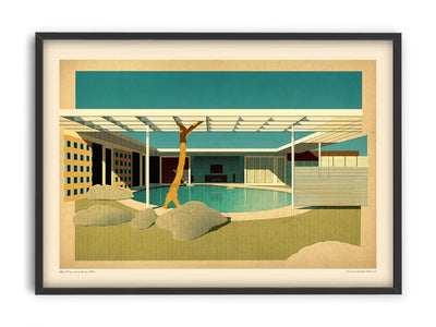 Affiche 50x70 - Sander Patelski Albert Frey Lowy House 1946
