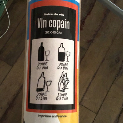 Affiche A3 - Boire Du Vin