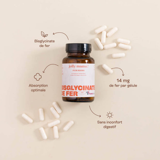 Bisglycinate de fer - Jolly Mama
