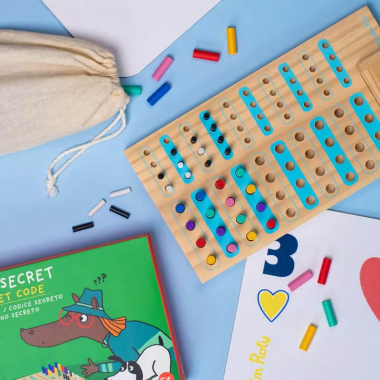 Jeu de Société - Code Secret en Bois - Les Loufoques - Moulin Roty