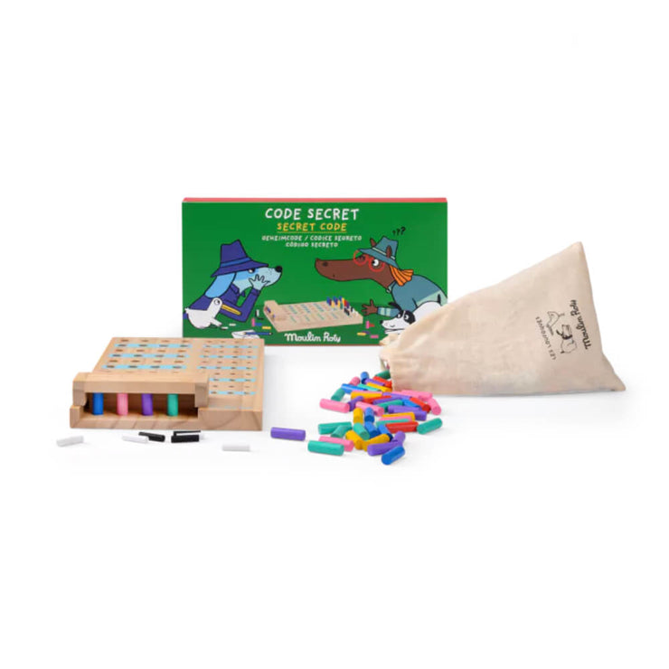 Jeu de Société - Code Secret en Bois - Les Loufoques - Moulin Roty