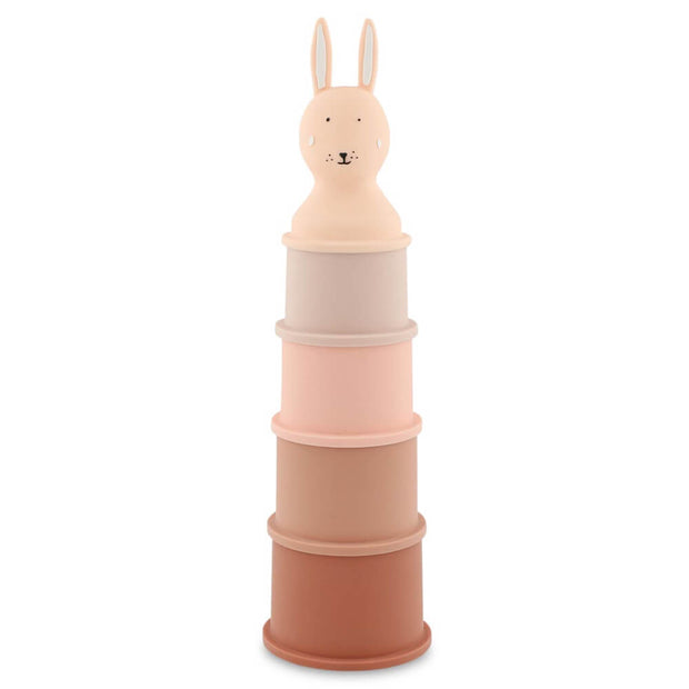 Jouet de bain gobelets empilables lapin - Trixie