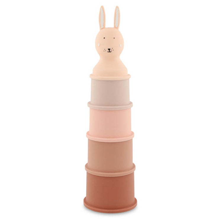 Jouet de bain gobelets empilables lapin - Trixie