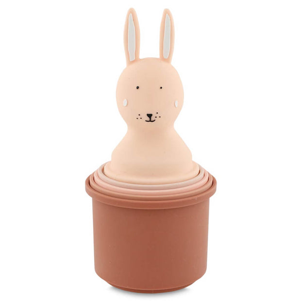 Jouet de bain gobelets empilables lapin - Trixie