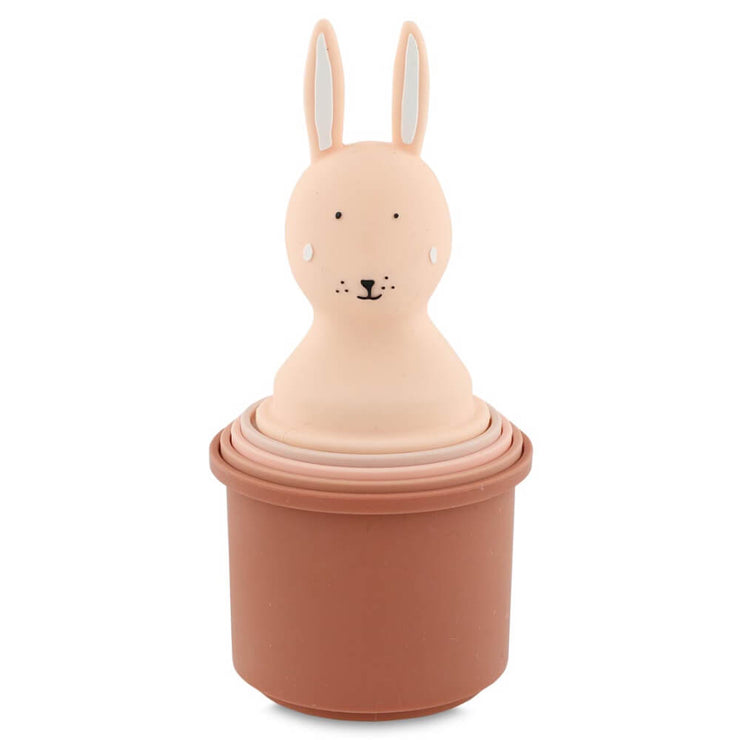 Jouet de bain gobelets empilables lapin - Trixie