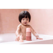 Jouet de bain gobelets empilables lapin - Trixie